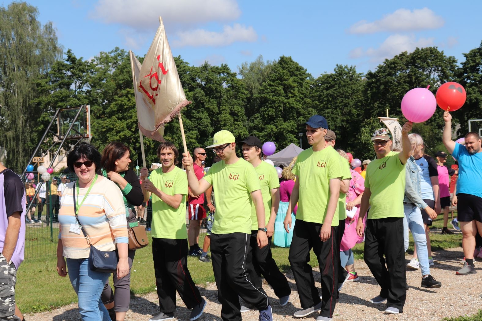 Sporta spēles “Ciemos pie zaķa” dalībnieki