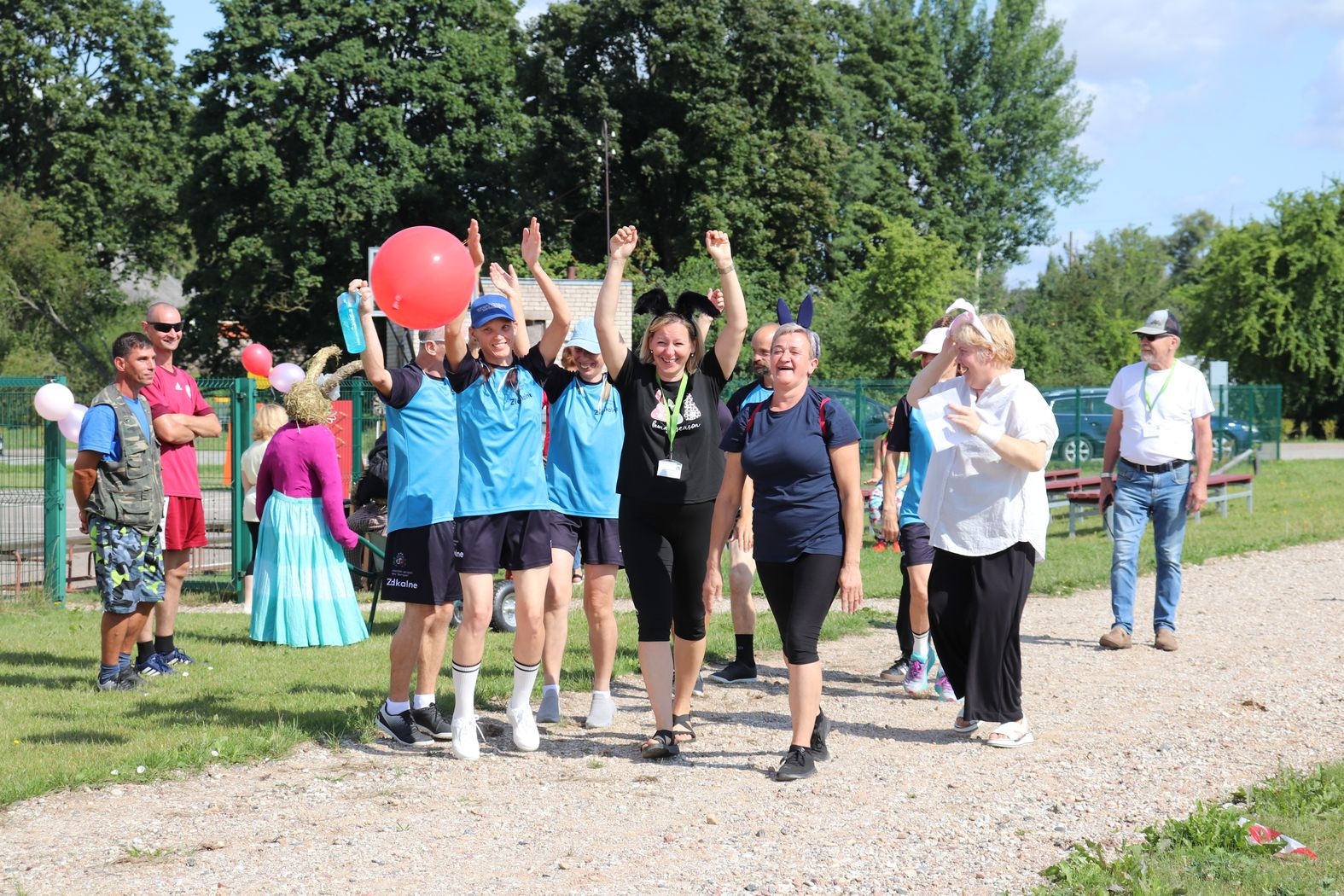 Sporta spēles “Ciemos pie zaķa” dalībnieki