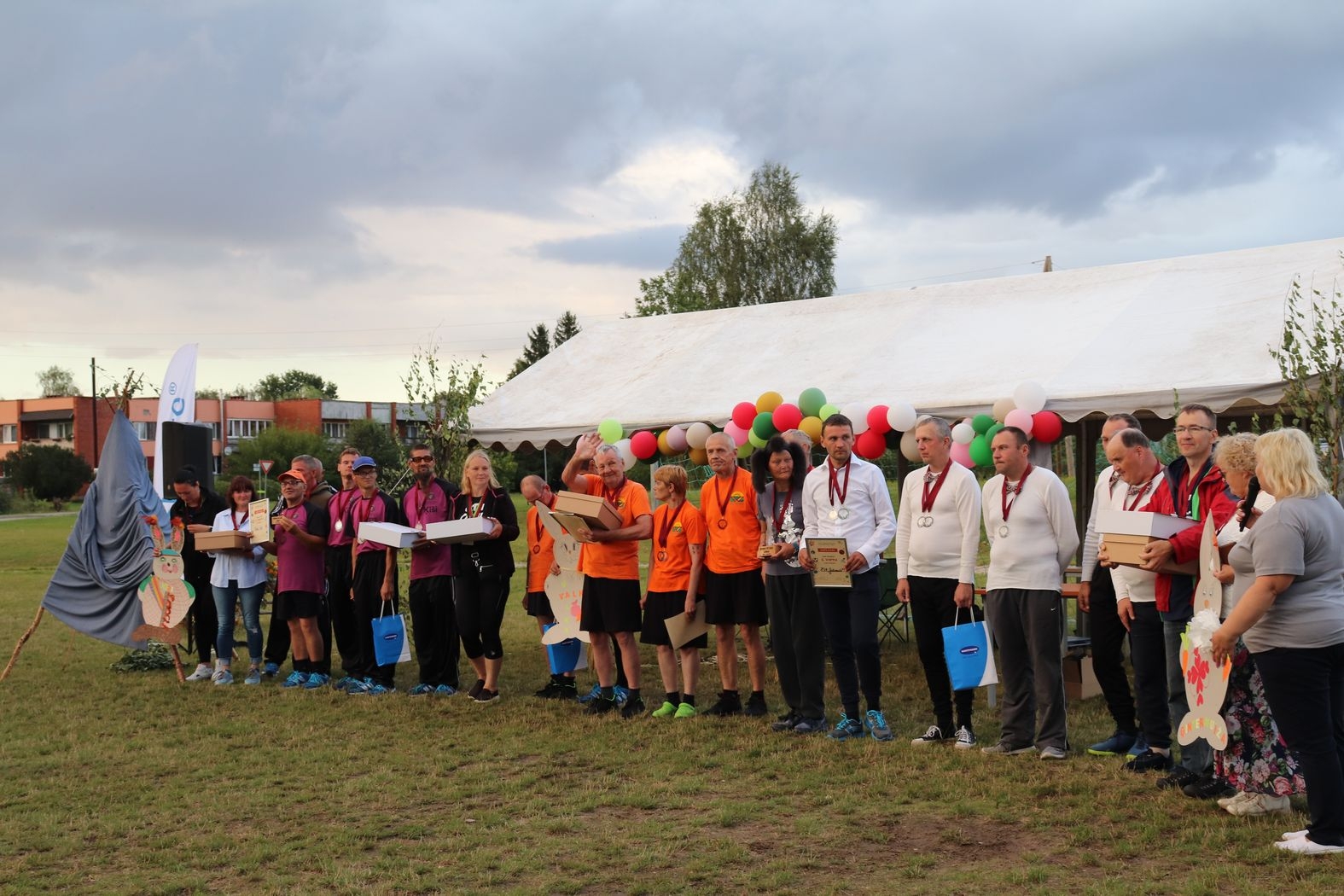 Sporta spēles “Ciemos pie zaķa” dalībnieki